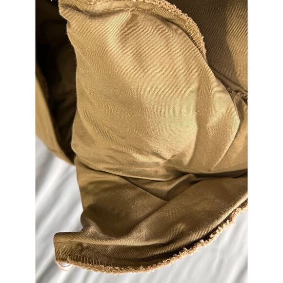 J.G. Hook Button-Down Pleated ShirtDress Size 10 Tan Pockets Demure - Picture 7 of 12